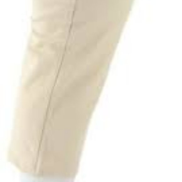 NWT DENIM & CO. KHAKI TWIN STRETCH CROP PANTS 16 - Picture 5 of 8